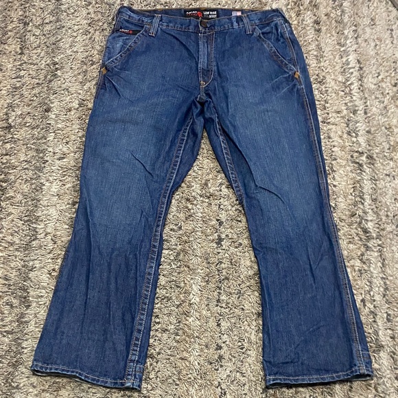 ARIAT MEN'S FR M4 LOW RISE WORKHORSE CARPENTER WORK PANTS sz 34W 30L